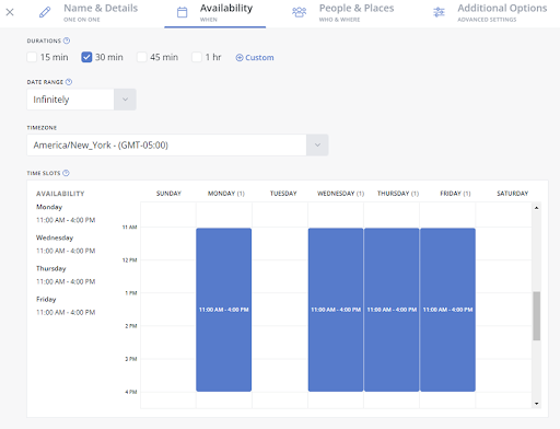 consignor scheduling calendar