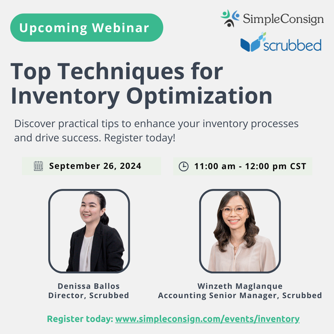 Upcoming Webinar: Top Techniques for Inventory Optimization with Scrubbed