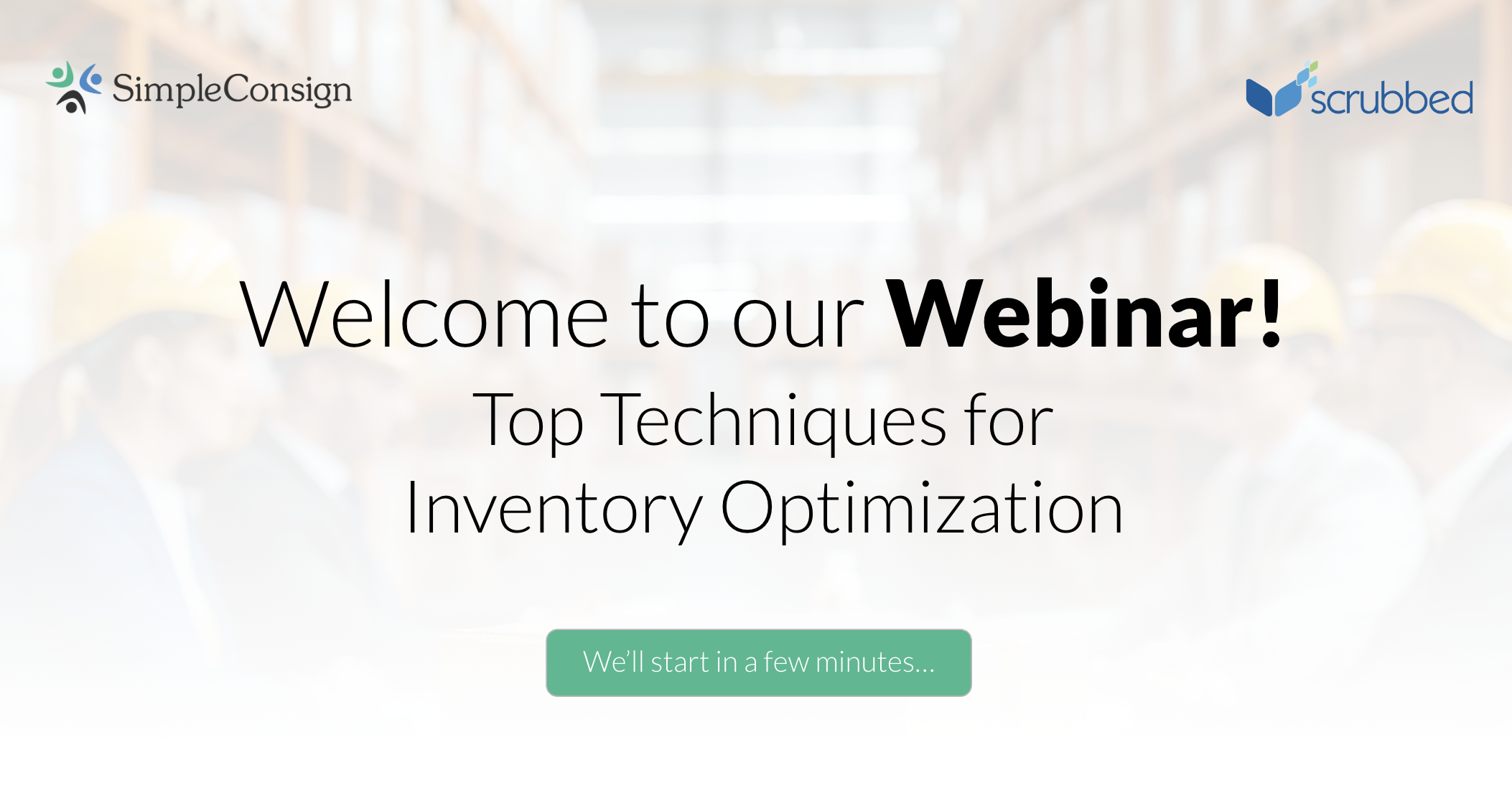 Webinar Recap: Top Techniques for Inventory Optimization with Scrubbed